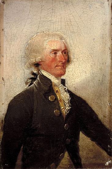John Trumbull Thomas Jefferson oil painting image